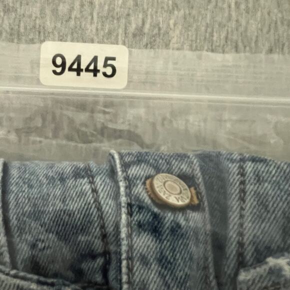 Zara Denim Short Jumpsuit Women's Small Blue Distressed Festival - Picture 2 of 12